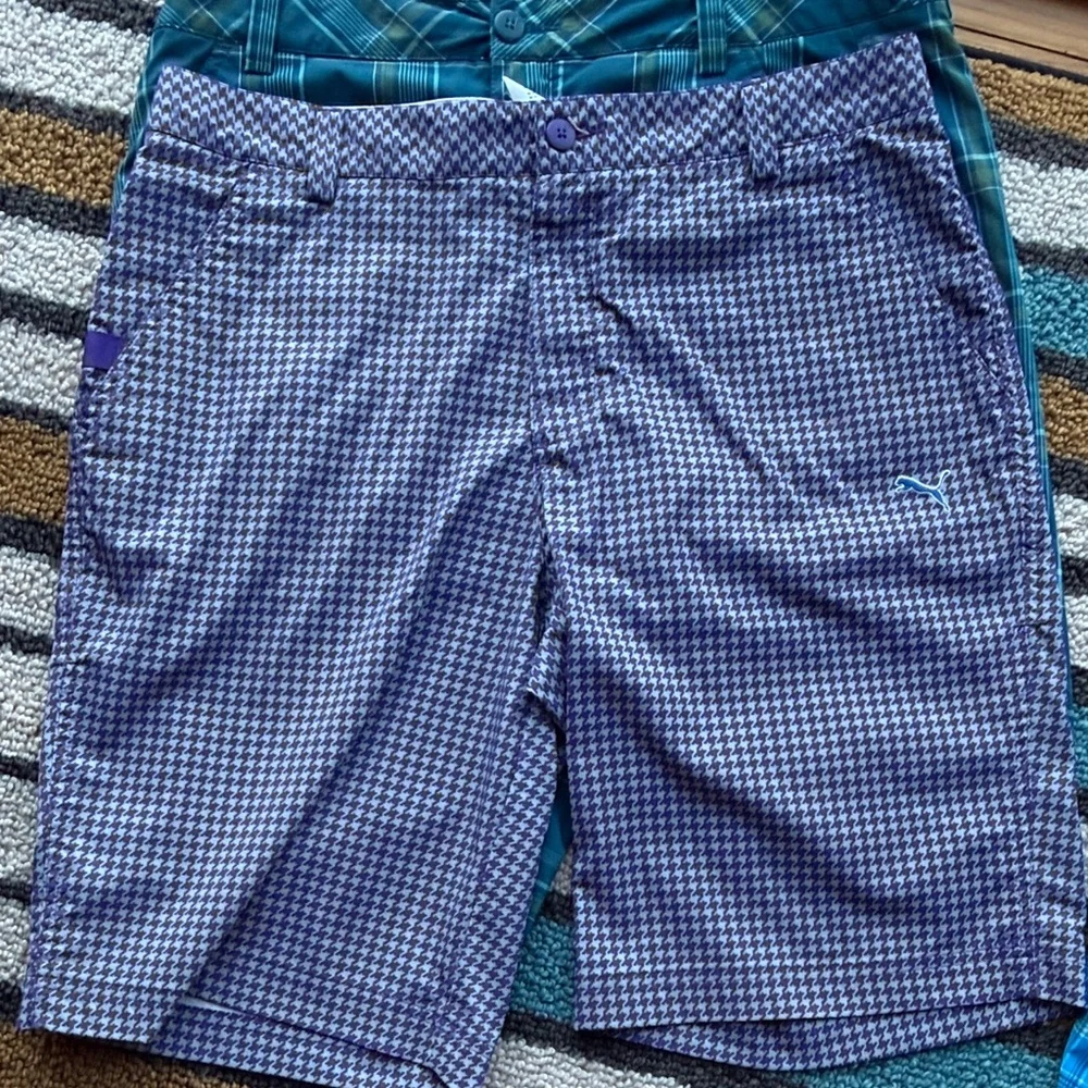 Puma Plaid Golf Shorts -bundle of 4 pairs, size 34 waist - Picture 6 of 11